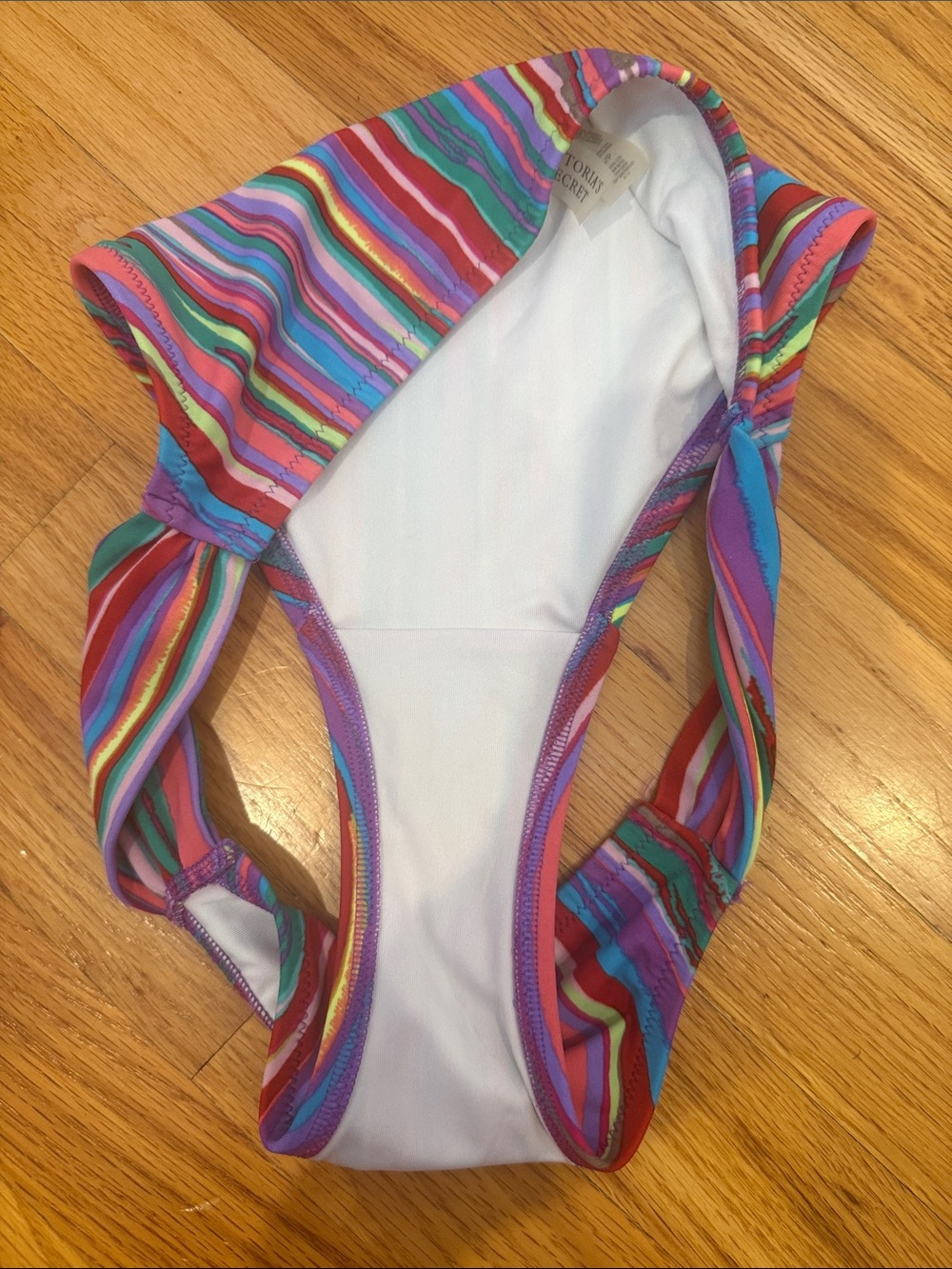Kids Multicolor Stripe Bikini Swim Set - Picture 3 of 5